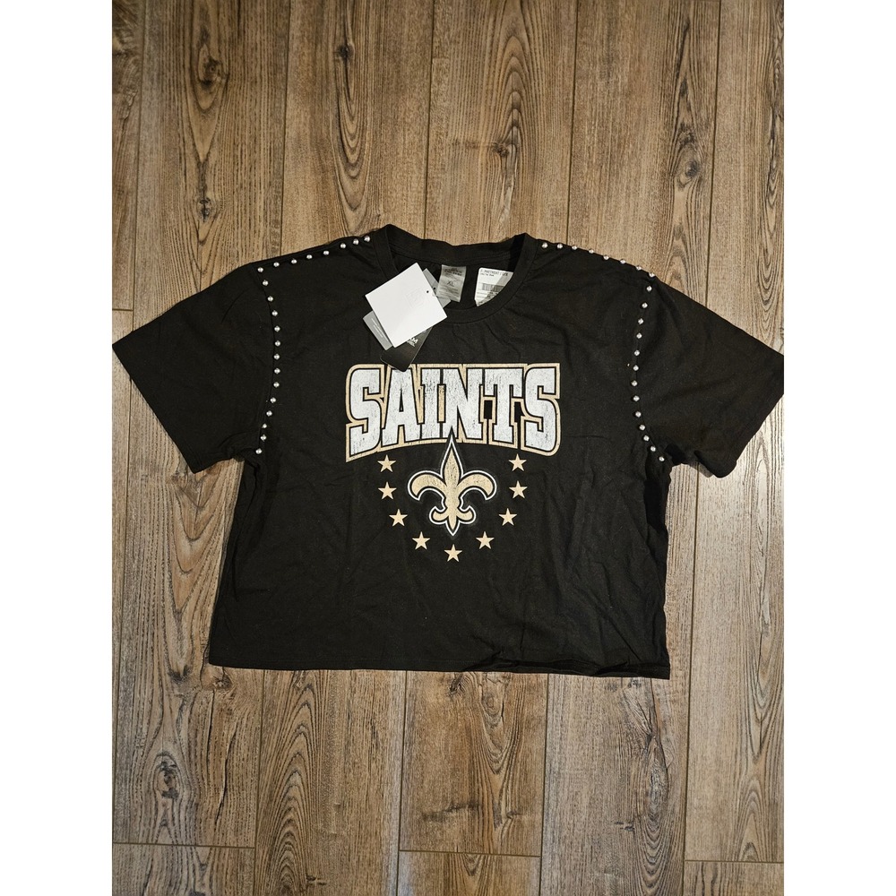 New Orleans Saints Gameday Couture Crop Top Women's Size XL